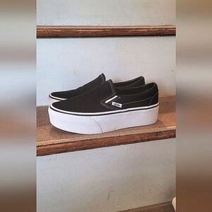 Vans Black Slip-On Shoes